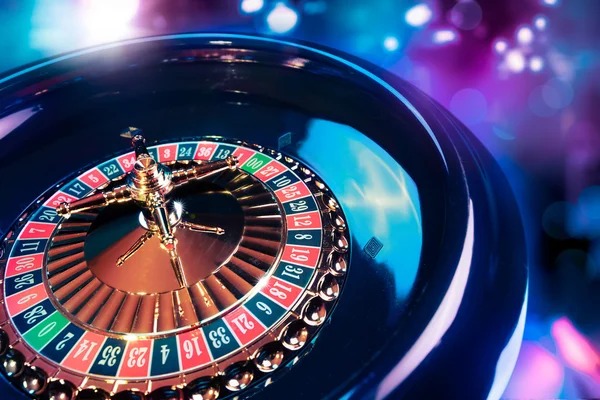 Bet level selection buttons and spin control on Galactic Gems game interface